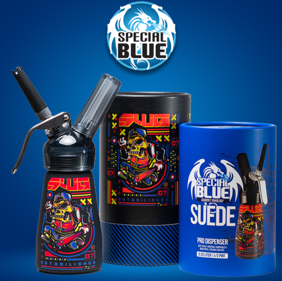 Special Blue Gourmet Mixology Dispenser | Plastic Head — (0.5 Pint) | CYBER PUNK