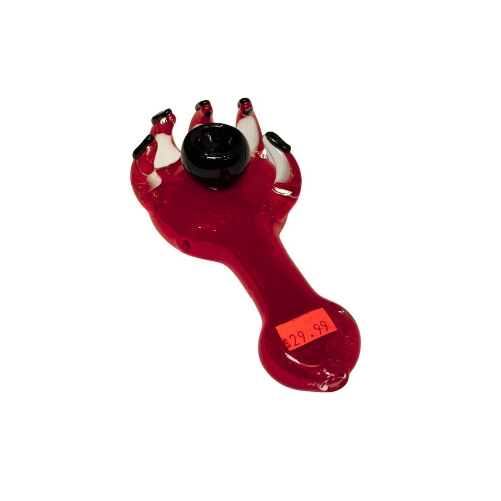 5" ZOMBIE HANDPIPE — ZOMBIE RED