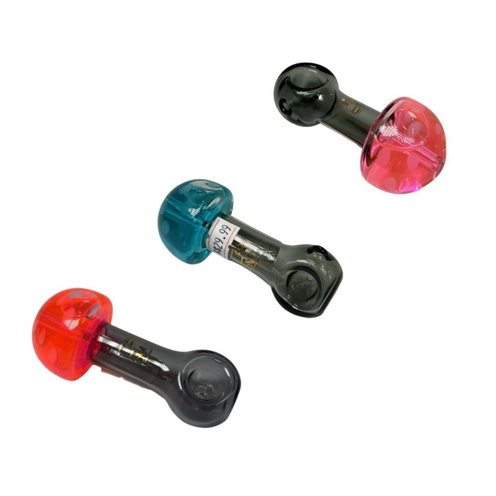 KRAVE - Freeze GEL Mushroom 4" Hand Pipe — Blue