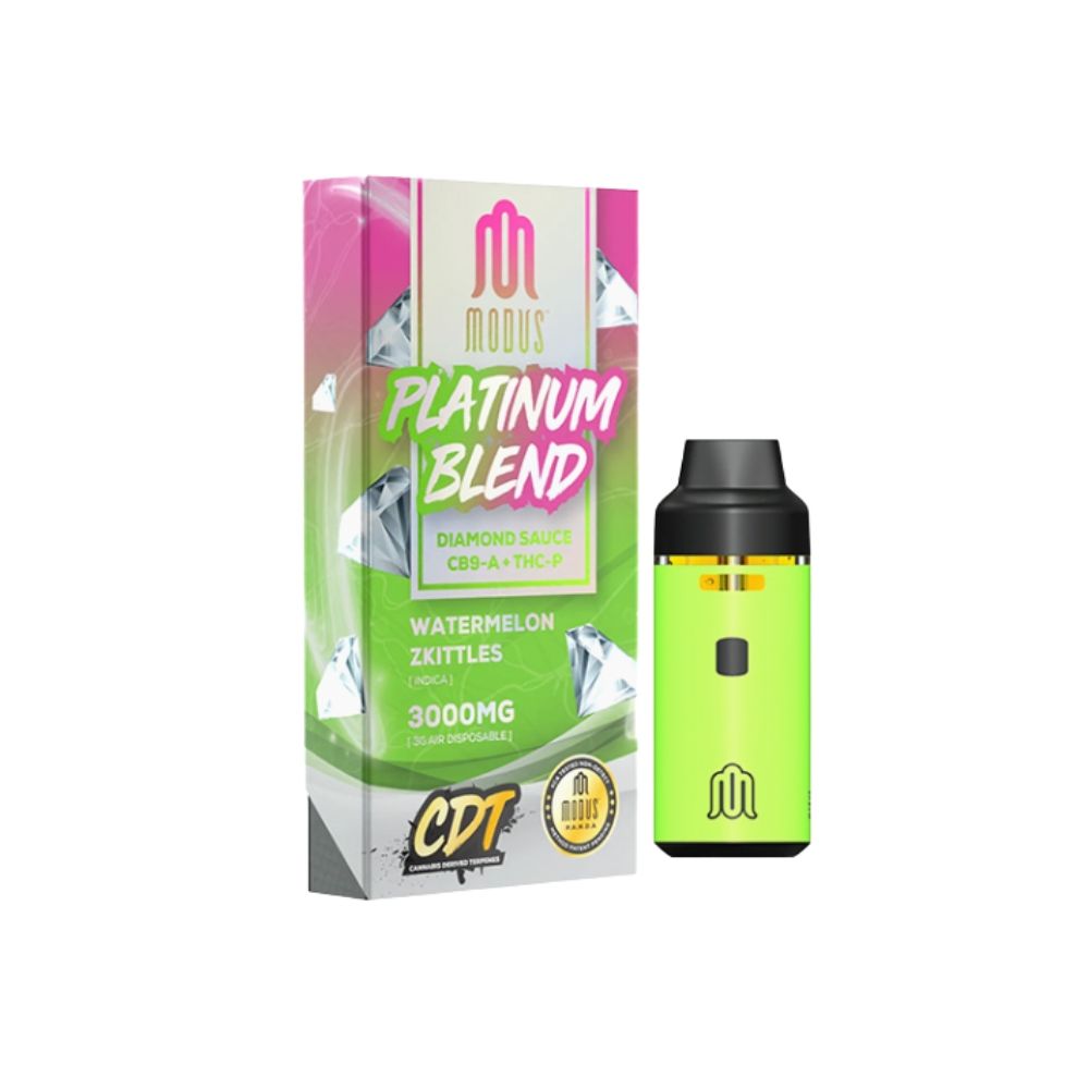 Modus 3.0 Platinum Blend CB9-A+THC-P Diamond Sauce Air Disposable | 3 Gram, Choose A Flavor: WATERMELON ZKITTLES