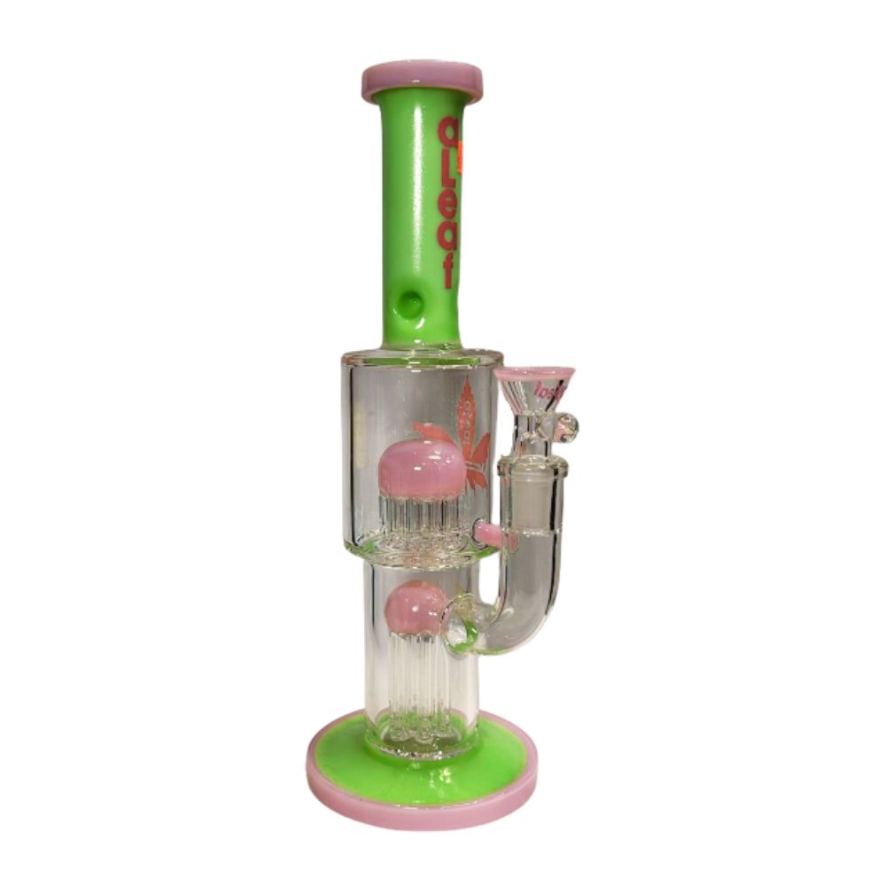 11" Aleaf Double Tree Perc Water Pipe