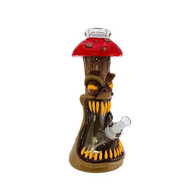 15&quot; Monster Waterpipe | Evil Screaming Mushroom Glass Beaker Bong