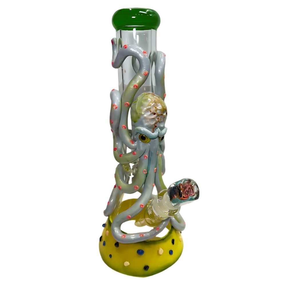 15&quot; Monster Bongs | Octopus Glass Beaker Bong