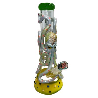 15&quot; Monster Bongs | Octopus Glass Beaker Bong