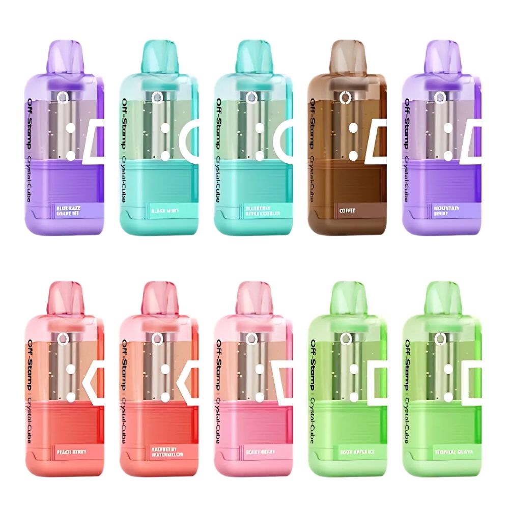 Off-Stamp X-Crystal Cube Pod Only 35K Puffs Disposable — Blue Razz Grape Ice