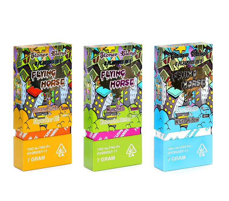 Flying Horse Stoner Blend 3 Flavors In 1 | 7 Grams — Blue Dream / White Widow