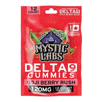 Mystic Labs 120mg Delta-9 Goji Berry Gummies 12-Pack