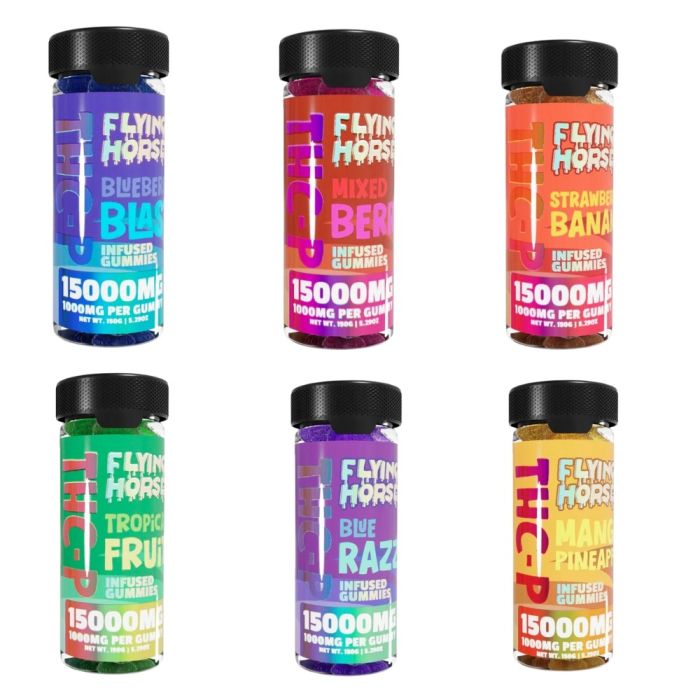 Flying Horse THCP 1000mg Per Gummy 15ct | Assorted