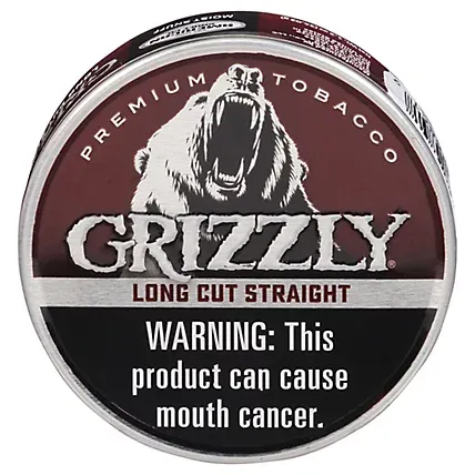 Grizzly Long Cut - Smokeless Tobacco - 1.2 Oz, Choose A Flavor: Long Cut Straight