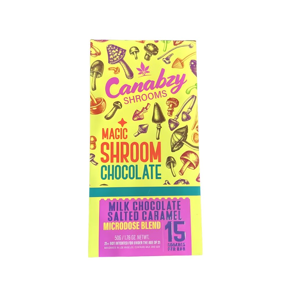 Canabzy Magic Mushroom Chocolate Bar 4g | 15 squares