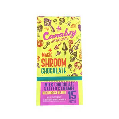 Canabzy Magic Mushroom Chocolate Bar 4g | 15 squares