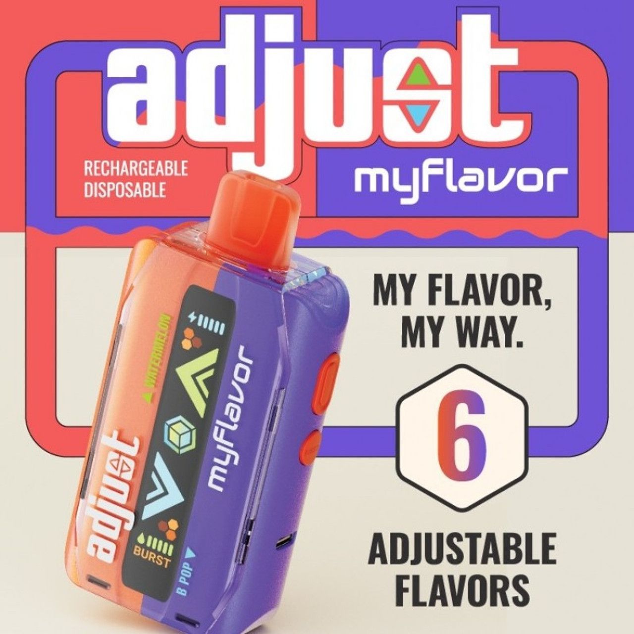 Adjust My Flavor 40k Disposable — Orange - Strawberry
