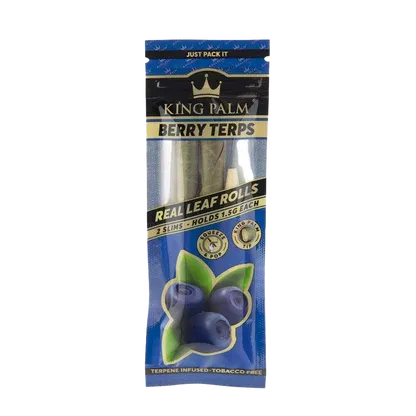 King Palm Berry Terps Real Leaf Roll | 2 Slims -  Hold 1.5g Each