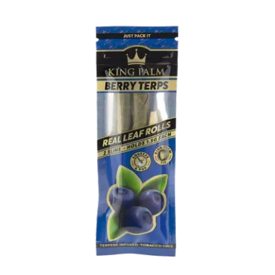 King Palm Berry Terps Real Leaf Roll | 2 Slims -  Hold 1.5g Each