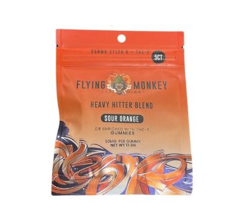 Flying Monkey Heavy Hitter Blend Gummies | D8 Enriched with THCP | 50mg per Gummy 5 Ct