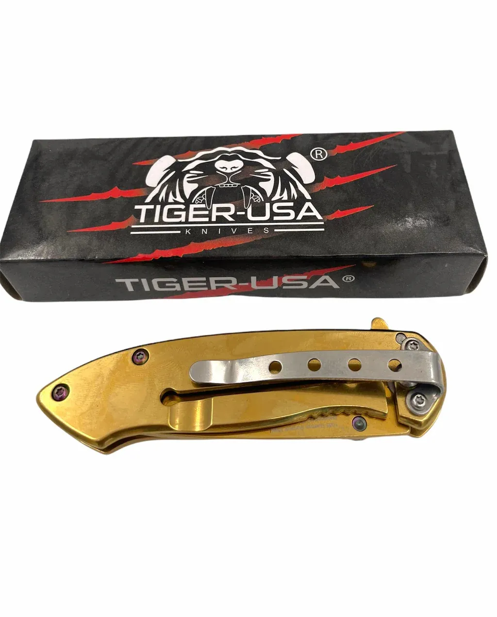 Tiger USA Pocket Knives | GOLD 4.5