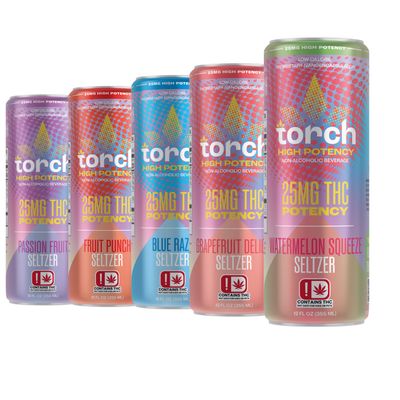 Torch High Potency THC Seltzer Drink | 25mg
