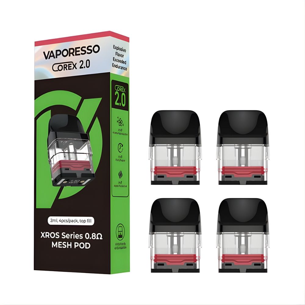 Corex XROS Series Replacement Pod By Vaporesso | 4pk — Mesh 0.6 Ohm  | 3ml