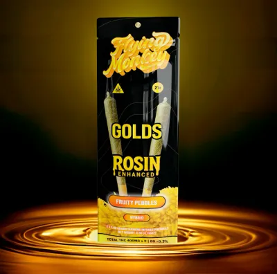 Flying Monkey GOLD Rosin Enhanced Diamond Infused Preroll | 2 x 1.65g