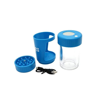 C* 4-in-1 Glow Jar with Grinder — RED