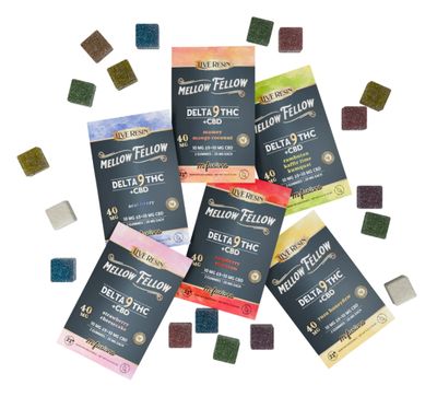 Mellow Fellow D9 THC+CBD M-Fusions Gummies 40mg