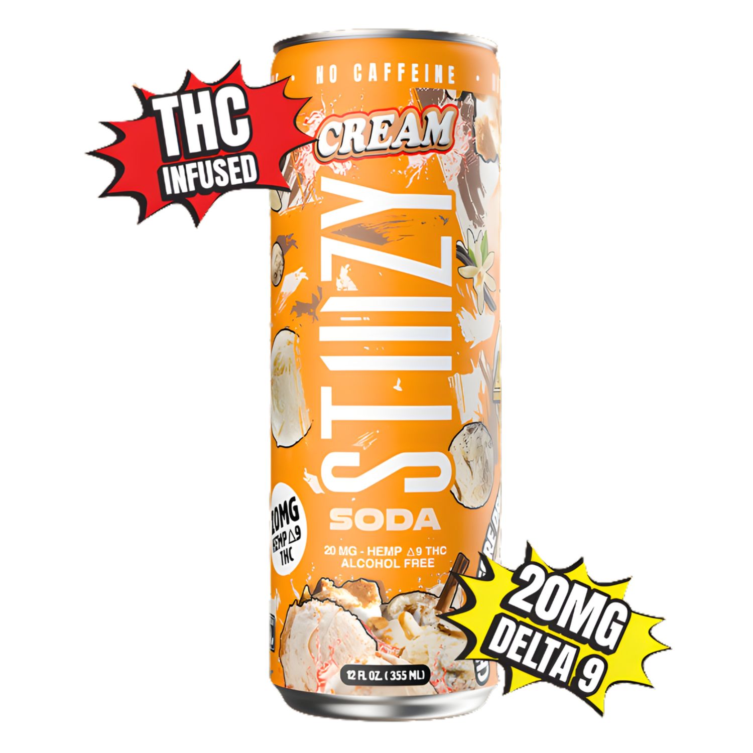 Stiiizy THC Soda - 20mg, Choose A Flavor: Cream Soda