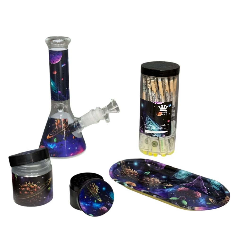 Smoking Kit 7 Piece Set, Choose a Design: Space