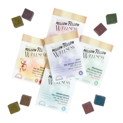 Mellow Fellow Burn Blend THC-V Wellness Gummies | 2 Pack