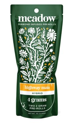 Meadow 2-Pack THC-H Diamond Infused Pre-Rolls