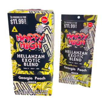 Happy High 3-Pack Hellahzah Exotic Blend Pre-Rolls