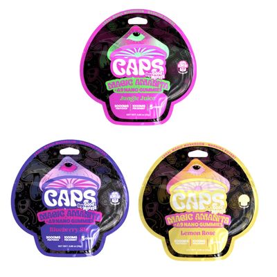 CAPS by Good Morels Magic Amanita + D9 Nano Gummies | 5000mg 5 ct
