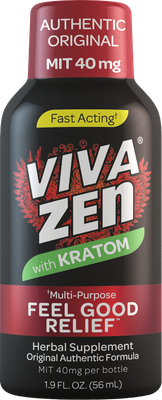 Viva Zen with Kratom Multi-Purpose Herbal Supplement 40mg| 56 mL