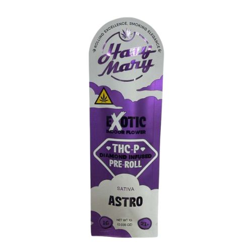 Hazy Mary 1g THC-P Diamond-Infused Pre-Roll, Choose a Strain: Astro (Sativa)