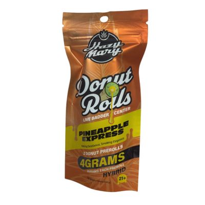 Hazy Mary Donut Rolls 4g Live Badder Center 2-Pack Pre-Rolls