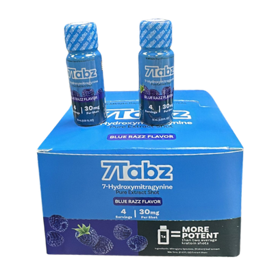 7Tabz l 30mg l Shot l 15ml l Blue Razz