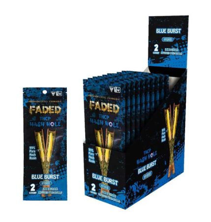 Faded THCP Hash Holes 4g (2x2g) Pre-Rolls, Choose a Strain: Blue Burst (Hybrid)