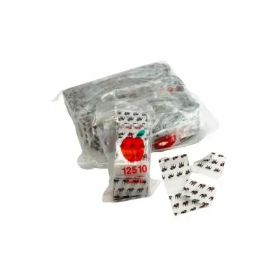 Apple Plastic Bags | Assorted Color | 100 Count