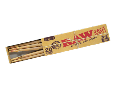 RAW Classic Single Size 70/24 Cones 20pk