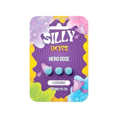 Purple Silly Dots Hero Dose | 1800mg 3 Tabs