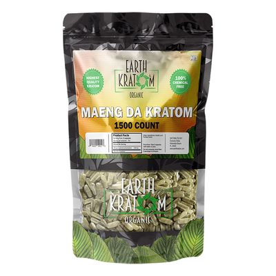 Earth Kratom Organic 1500 Count Capsules