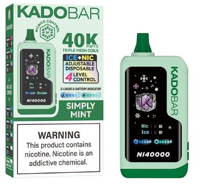 Kado Bar 5% NI40000 Puffs Disposable, Flavor: Simply Mint