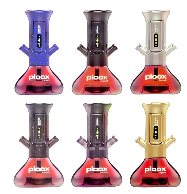 Ploox Nest x Instant Setup Portable Hookah l 12 Inch — Black