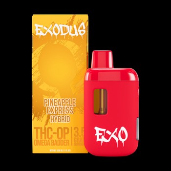 EXODUS THC-OP Disposable Omega Badder 3.5G| Pineapple Express Hybrid — Lemon Haze (Sativa)