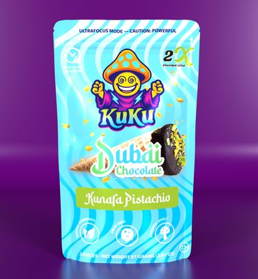 Kuku Mushroom-Infused Dubai Chocolate Cones 2-Pack