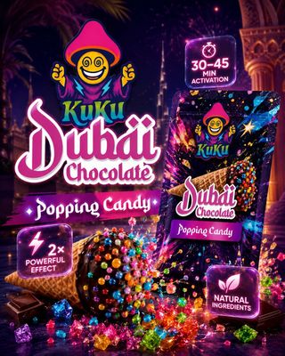 Kuku Mushroom-Infused Dubai Chocolate Cones 2-Pack