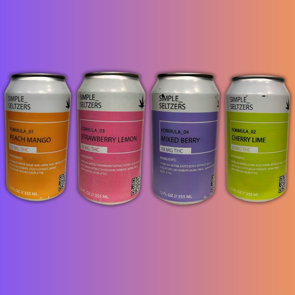Simple Seltzers Infused Drink 10mg D9 | 12 oz — Cherry Lime