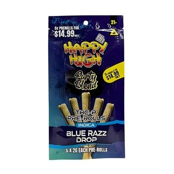 Happy High Party Blend THC-P 5x2G| Blue Razz Drop (Indica)