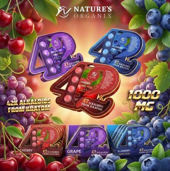 Natures Organix 42K 4ct 1000MG (Full Spectrum Kratom Extract)