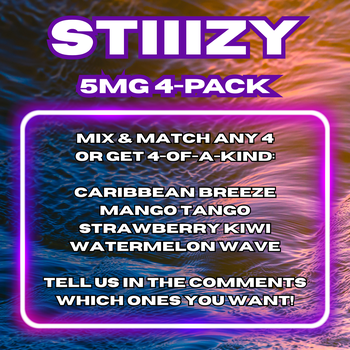 4-Pack - Stiiizy THC Seltzers / Sodas - 5mg