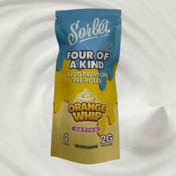 Sorbet Labs 8g (4x2g) Four of a Kind Prerolls - Orange Whip (Sativa)